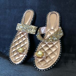 bejeweled sandals
